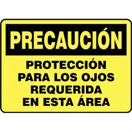 Accuform OSHA CAUTION Safety Sign EYE SHMPPE626VA SHMPPE626VA